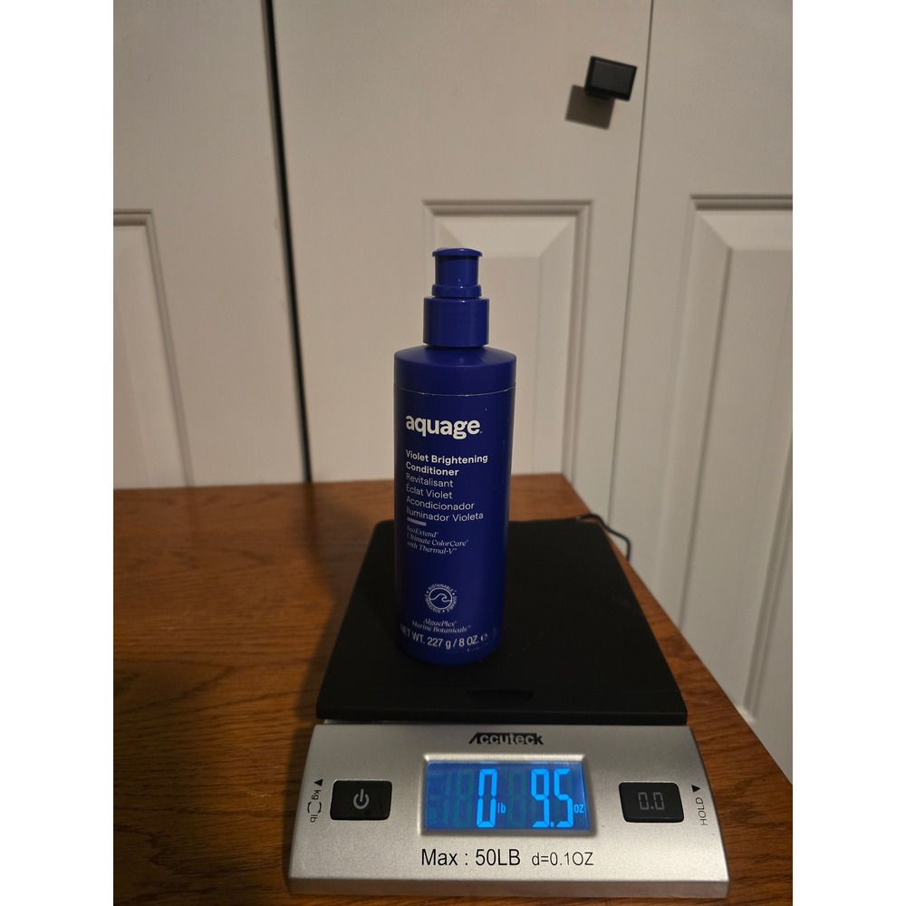 Aquage Violet Brightening Conditioner 8oz Blonde Toning SeaExtend AlgaePlex Pump